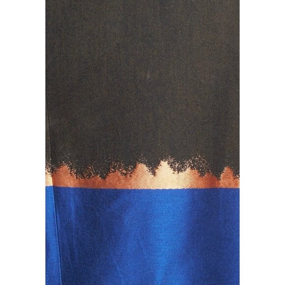 Hugo Boss Dress 8 Gray Black Gold Blue A Line Pockets NWT $495 NEW - Picture 11 of 13